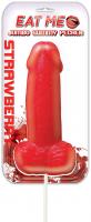 Jumbo Bachelorette Party Strawberry Gummy Pecker on a Stick - Penis Candy
